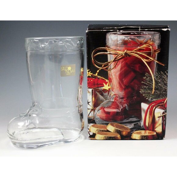Mikasa Studio Nova Candy Boot Christmas Holiday Candy Holder 5" w/Box - Picture 1 of 11